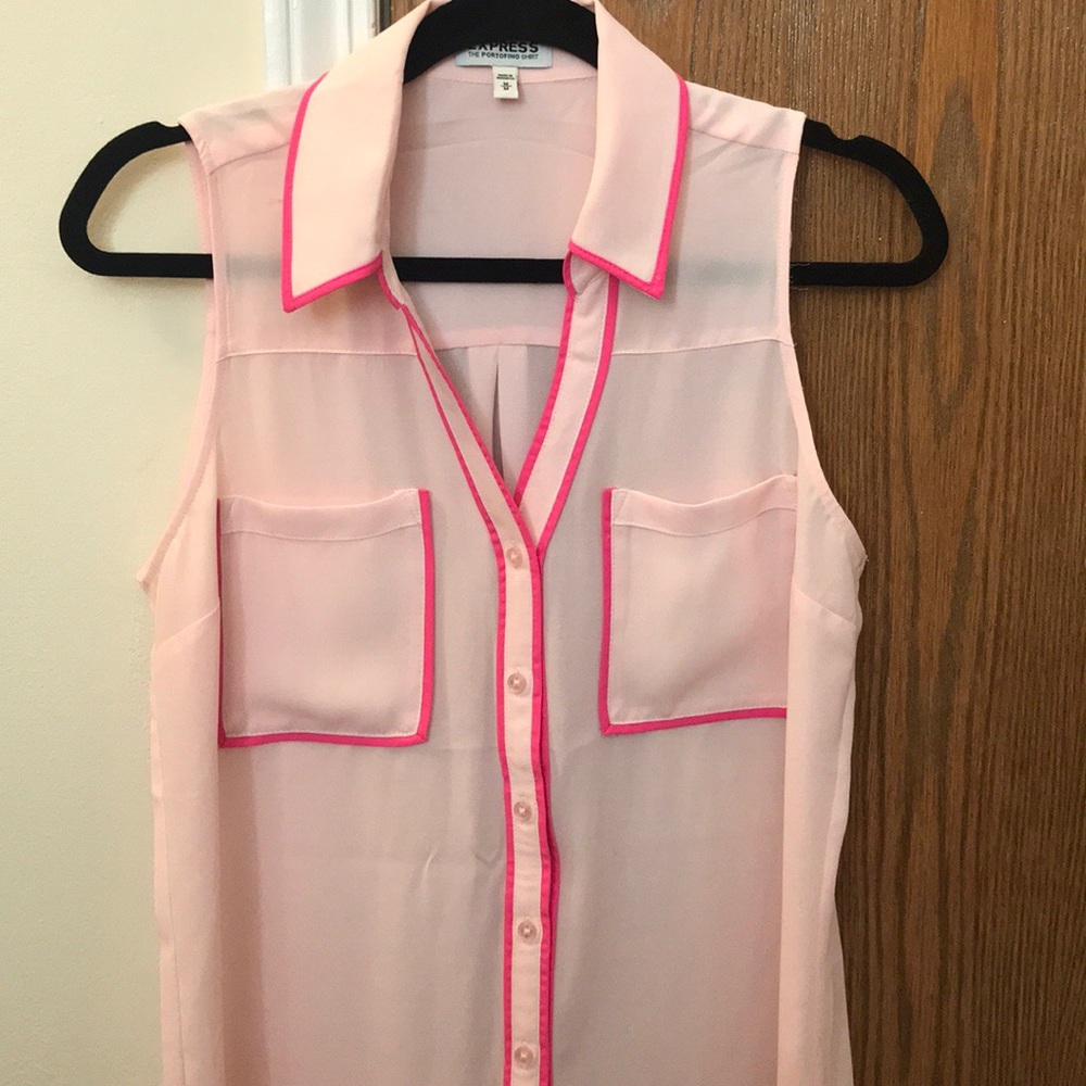 Express sleeveless portofino shirt